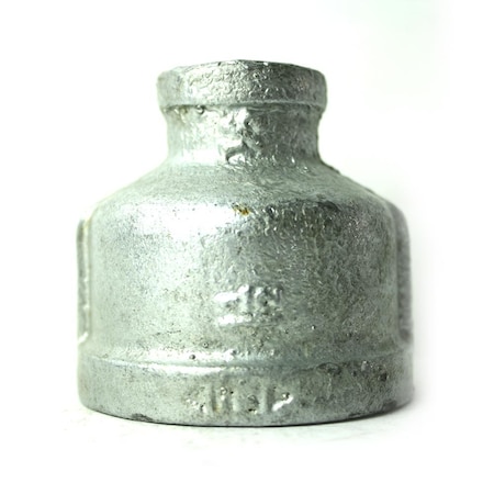 Thrifco Plumbing 1-1/2 Inch x 1/2 Inch Galvanized Steel Reducer Coupling 5218046